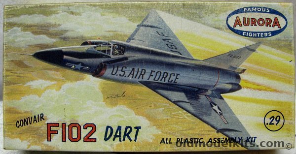 Aurora 1/121 Convair F-102 Dart, 290-29 plastic model kit